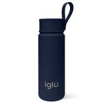 iglu Reusable Coffee Cup | Thermal Insulated Stainless Steel Travel Mug with Lid | Double Walled - Great for Hot & Cold Drinks | His & Hers Premium Eco-Friendly Gift (Blue Lagoon, 20oz)