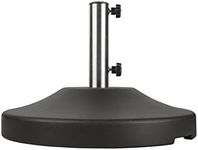 US Weight Fillable Up to 80 Lbs Free Standing Empty Umbrella Base, Black