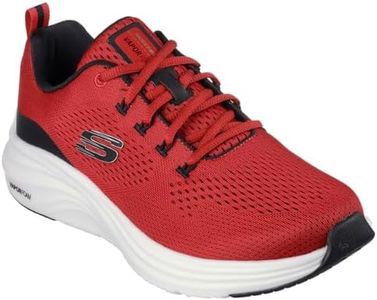 Skechers Vapor Foam, Zapatillas Hombre, Malla roja sintética con Ribete Negro, 43 EU