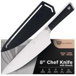 DALSTRONG Chef Knife - 8 inch - Vanquish Series - Forged High Carbon German Steel - POM Handle - Professional Kitchen Knife - Razor Sharp Chef's Knife - NSF Certified