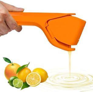 Manual Lemon Squeezer, Hand Lemon Squeezer, Easy-to-Use, Very Sturdy, Lemon Juicer, Lemon Juicer Squeezer to Squeeze Lemons, HomeyVenture (Orange)