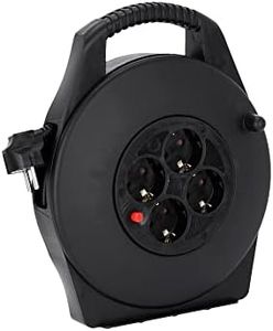Adam Hall Cables 3 STAR CD 10 PWR Enrouleur de câble électrique 4 prises Schuko 10 m