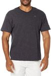 Champion Men's Classic Jersey V-neck T-shirt Shirt, granite heather, Medium US