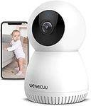 Baby Monitor, WESECUU 1080P PTZ Pet Camera with Phone App EseeCloud, 2.4GHz WiFi Indoor Security Camera Motion Tracking, Baby Camera Surveillance Interieur Two Way Audio Night Vision