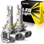 AUXITO 2024 Upgraded 9012 LED Headlight Bulbs, 26000LM 700% Brighter 6000K White Wireless 9012 HIR2 LED Light Bulbs for High Low Beam, Canbus Ready, Plug and Play, Pack of 2