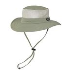 Dorfman Pacific Men's Supplex Big Brim with Mesh - Green - M