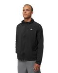 DANISH ENDURANCE Windbreaker Jacket, Packaway Running Jacket Mens, Lightweight Windcheater Jackets for Men, with Hood, Black, L