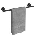 USHOWER Matte Black Towel Bar, 18-I