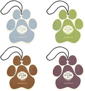 One Fur All Pet House Car Air Freshener - Variety Pack Pack of 4 - Non-toxic Car Air Freshener - Pet-Friendly Air Freshener For Small Spaces & Car - Hanging Odor Eliminating Air Freshener