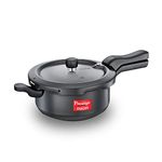 Prestige Svachh 3.5 Litre Outer Lid Pressure Cooker with hard anodized Body (Black)