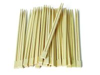 EcoHome Solid Brown Reusable/Disposable Chinese Chopsticks/Wooden Chopsticks Pair | 8 inches (75)