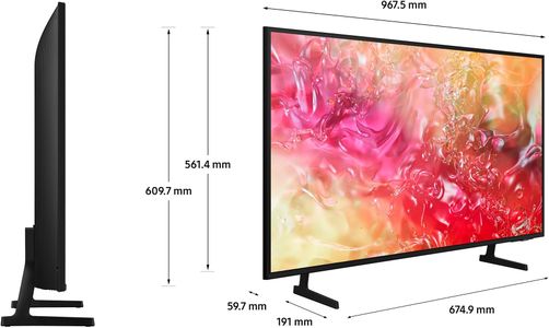 Samsung 43" Crystal UHD Smart TV – 4K HDR, Voice Assistant