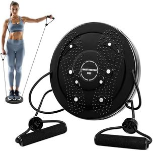 Belle Vous Disco Giratorio de Ejercicio - Maquina Giratoria con Correas para Ejercicios de Cintura y Abdominales - Aparatos de Gimnasia tipo Twister para Hacer Deporte en Casa