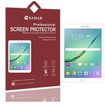 SAMAR® - Supreme Quality New Samsung Galaxy Tab S2 8 inch Tablet (Released August 2015) Crystal Clear Screen Protectors (3 in Pack) - Includes Microfiber Cleaning Cloth