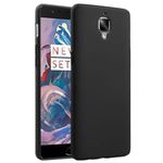 Winble Back Case for OnePlus 3 / OnePlus 3T Back Cover Soft Flexible Ultra Silicon Protective for OnePlus 3 / OnePlus 3T (Black)