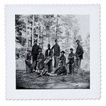 3dRose Print of Civil War Soldiers Picture - Quilt Square, 8 by 8-Inch (qs_204923_3)