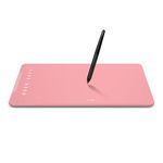 XP-Pen Deco01 V2 Digital Graphics Drawing Pen Tablet (10" x 6.25", 8192 Levels of Pressure Sensitivity, Battery-Free Passive Stylus, Pink)