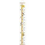 Baby Growth Height Chart, Outivity Handing Ruler Wall Decor for Kids, Canvas and Wood Removable Wall Ruler for Kids