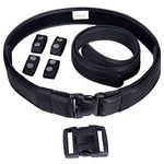 TAFTACFR Duty Belt for Law Enforcement Utility Security Military Police 2.25" Tactical Patrol Belt Set, Ballistic Nylon, XXL