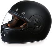 Daytona Helmets Retro Full Face Motorcycle Helmet - DOT Approved Vintage Motorcycle Helmet for Motorcycles, Cruisers, Scooters & Mopeds - Retro Motorcycle Helmets for Men, Women and Youth