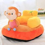 OMAJA HOME Soft Toy Kids Sofa Cum Bed and Chair for Comfort seat for Baby Sitting - (Pack of 1, Multicolor)