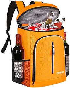 FORICH Soft Cooler Backpack Insulated Waterproof Cooler Bag Leak Proof Portable Small Backpacks to Work Lunch Travel Beach Camping Hiking Picnic Fishing Beer for Men Women (Orange)