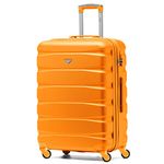 Flight Knight Lightweight 4 Wheel ABS Hard Case Medium Suitcase Approved for Over 100 Airlines Including easyJet, British Airways, Ryanair, Jet2, Emirates & Many More - Check-in Medium Size 25"