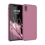 kwmobile Case Compatible with Apple iPhone XR Case - TPU Silicone Phone Cover with Soft Finish - Dark Rose