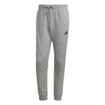 adidas Men's Essentials Fleece Regular Tapered Pants, Medium Grey Heather/Black, Medium