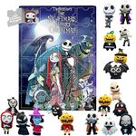 2024 New Halloween Advent Calendar, 24 Days Halloween Countdown Calendar with Surprise Scary Doll, Funny Halloween Horror Figures Countdown Calendar Scary Halloween Doll Collectible Figures Gift (C)