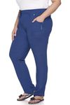 CUPID Women Plus Size Cotton Track Pants, Comfortable Lower, Trouser, Joggers, Nightwear n Daily Use Gym Wear Lounge Pant for Ladies_Prime Blue_7X Large