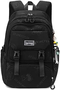 FANDARE Lindo Mochilas Tipo Casual Bolsos Mochila para Mujer Bolsos Bandolera Ordenador Portátil 15.6 Pulgadas Chico Bolsas Escolares Bolsa de la Universidad Mochila Universidad Viaje Negro