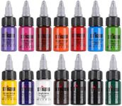 STIGMA Professional Tattoo Ink Color Set 14 Colors with 15 ml 1/2oz per Bottle Tattoo Ink Set for Tattoo Artist and Beginners Tattoo Supplies TI4003-15-14