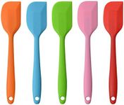 Silicone Spatulas, 8.5" Small Heat Resistant Non-Stick Flexible Rubber Scrapers Bakeware Tool Essential Cooking Gadget (5 Pack)