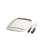 MasterClass Two Piece Carving Set and Carving Board