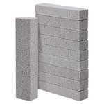 HongWay 10 Pack Pumice Stone for Cleaning, Pumice Stone for Toilet Cleaning Bowl Stick, Heavy Duty Strong Pumice Cleaning Bar for Bathtubs, Kitchen Sink, Grill, Household (5.9 x 1.4 x 0.9 Inches)