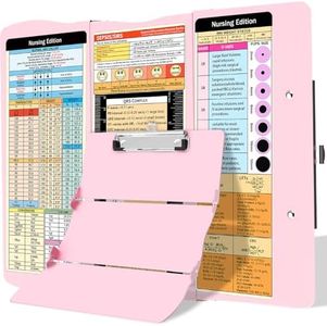 Nursing Clipboard Foldable Clipboard Medical: Edition Cheat Sheets Aluminum 3 Layers Foldable Clipboards Nursing Pocket Size Profile Clip Nurse Clipboards Notepad for Nurses Students and Doctors