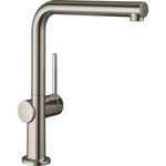 hansgrohe Talis M54 - kitchen tap, 1 spray, kitchen sink tap with spout height 270 mm, kitchen mixer tap with swivel spout, stainless steel finish