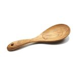 (Rice Paddle) - FAAY Premium Teak Wood Rice Paddle, Handcraft Rice Serving Spoon