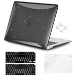 iCasso for MacBook Air 13 Inch Case 2018 2019 2020 Release A2337 M1/A1932/A2179 (for MacBook air A2337M1/ A1932/A2179, Black Star)