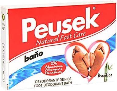 Peusek Baño, Polvo Desodorante y Antitranspirante para pies, 2 Sobres de 10 g