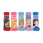 Supersox Ankle Frozen Character Socks for Girls, Made with Breathable, Anti Odour & Moisture Absorbent Combed Cotton with a Extra Durable Welt, Ideal For All Day Wear (Pack Of 5)