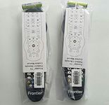 Set of TWO Verizon FiOS TV Replacement Remote Controls by Frontier works with Verizon FiOS systems