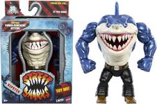 Mattel Street Sharks Ripster Action Figure Toy, 90s TV Half-Man Half-Shark Hero, 6-Inch Articulated Toy, Bite & Power Punch Motions, Real-Like Skin