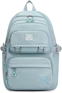 VARLIVOO Moda Mochilas Escolares para Niñas Alumna Estudiantes de Secundaria Adolescentes 15.6" Portátil Universitaria Mochila Bolsa Viaje Cámping Impermeable Poliéster Azul