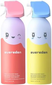 Evereden Kids Cloud Body Wash Duo - Gentle, Nourishing Toddler Body Wash for Delicate Skin, Coconut Splash & Juicy Citrus Scents, Creamy Hydrating Formula, 2 Pack (6.7 fl oz Each)