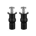 Screws for Toilet Seat, 2 Pcs Universal Fix Expanding Rubber Top Screws, Toilet Seat Top Fixing Nuts Screws for Toilet Seat Replacement