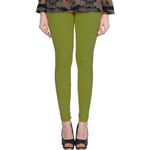 Shafista Cotton Lycra Churidar Stretchable Leggings (XL, Mehndi)