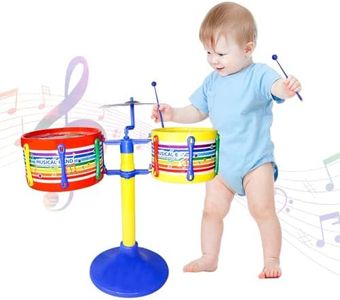 KAVIN Toddler Drum Set Musical Toys | Activity and Music Learning Toy | Jazz Drum Set for Kids Boys and Girls, Age 2-4 Years Sports Toys, Festival Return Gifts (Drum Without Stool)