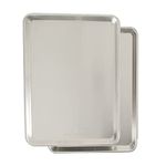 Nordicware Natural Aluminum Commercial Baker's Half Sheet (2 Pack), Silver